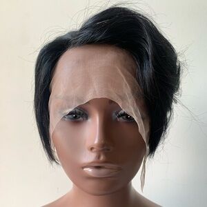 Black Short Lace Front Wig
